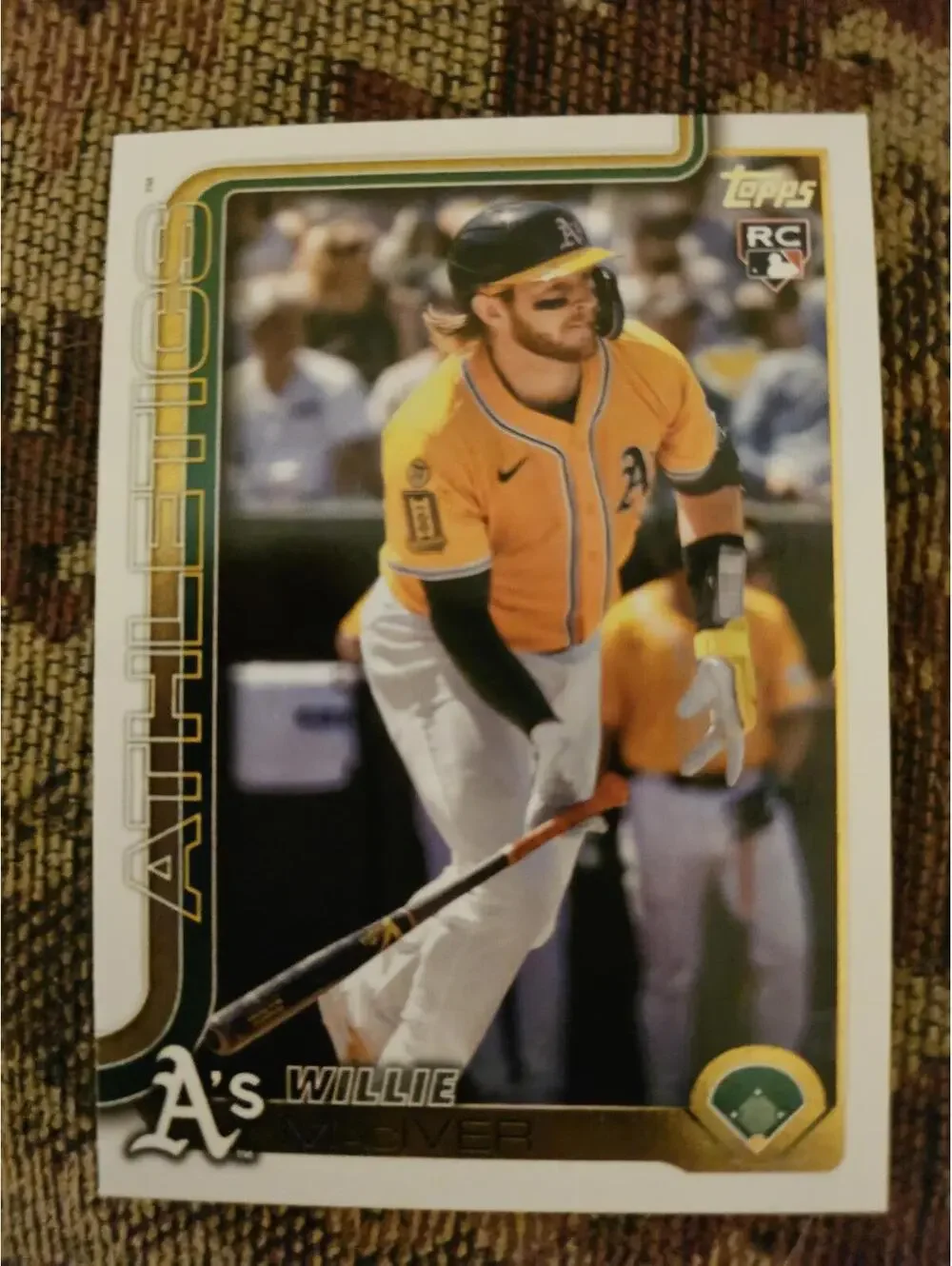 2025 Topps Update - Willie MacIver - RC #US79 - A's - RAW Mint - Rookie card